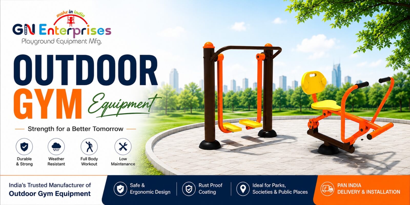 Outdoor Gym Equipment  Manufacturers in Rewari